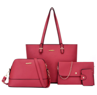 4-Piece Fashionable Waterproof Ladies Combo Bag Set