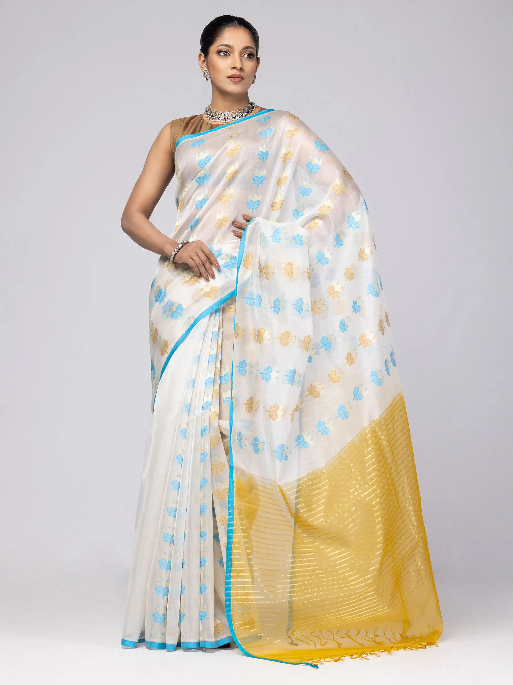 Tangail Half Silk Baluchari Saree