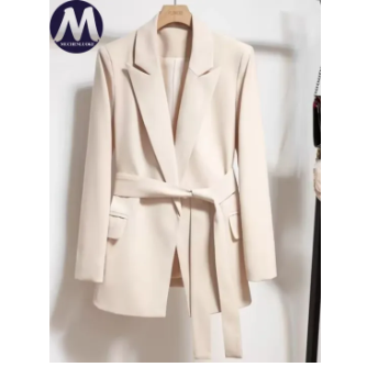 Women's Long Sleeved Lace up Blazer