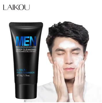 LAIKOU Men Facial Cleanser Face Washing Moisturizing Man Skin Care