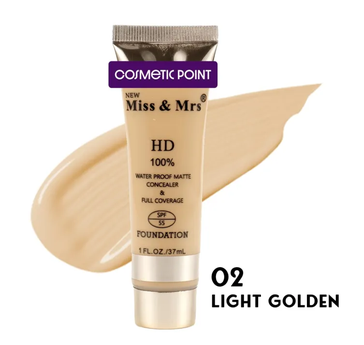 New Miss & Mrs HD Water Proof Matte Conceler & Full Coverage Foundation