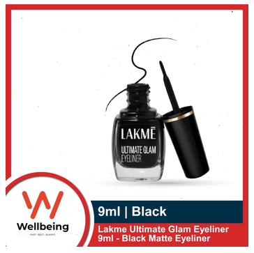 Lakme Ultimate Glam Eyeliner 9ml - Black Matte Eyeliner