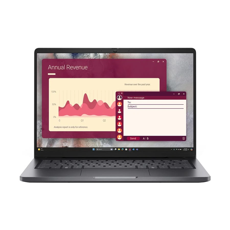 Dell Pro 14 PC14250 Series 2 Intel Core Ultra 5 225U 8GB RAM, 512GB SSD 14 Inch FHD+ WUXGA Display Magnetite Laptop