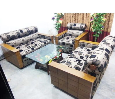 Kerosin And Mdf Wooden Box Sofa Set - Sofa Set