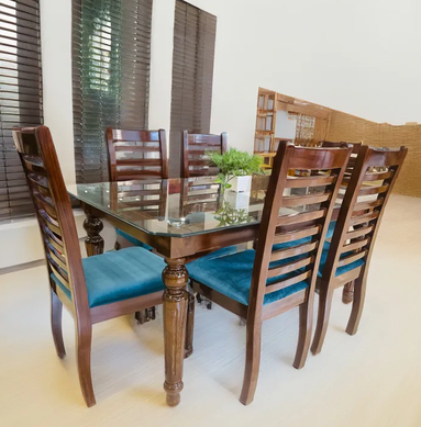 Dining Table 6 Chair Set Made By full Mahogany Wood