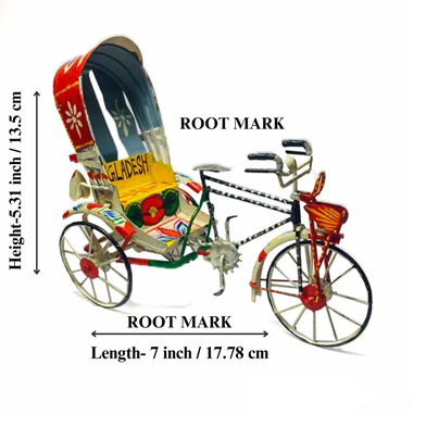 Handpainted Rickshaw Showpiece
