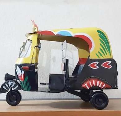 Metal Taxi Showpiece Decorative Miniature of Metal Traditional Bangladesh Taxi Showpiece