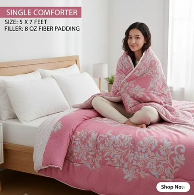 Singel Comfoter Twill Fabric Premium Quality -Size-5/7 Feet
