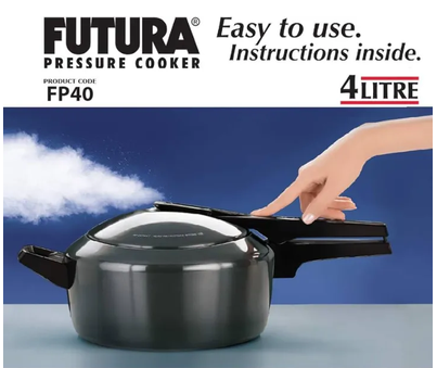 4 Liter Futura Hard Anodized Pressure Cooker
