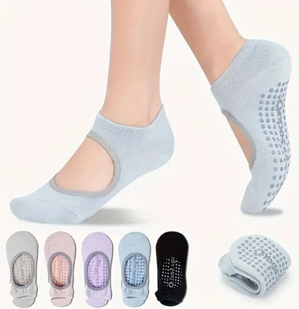 Professional Women Yoga Socks for Gym Indoor Sports and Fitness Breathable Silicone Anti-slip Ballet Pilates Dance Sports Socks