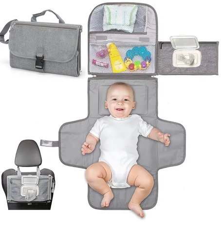 The Ultimate Baby Changing Mat & Stroller Hanging Basket: Super Family Baby Cart Storage Bag & Diaper Storage Bag