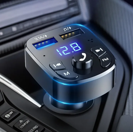 Car Mp3 Player Dual Usb Fast Charger Fm Bluetooth Receiver Bluetooth Compatible 5.0 Fm Transmitter Usb Flash Drive Plug Car Kit